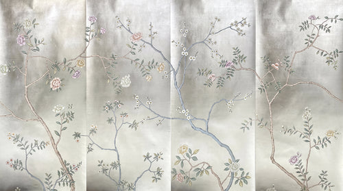 Gilded Peony Panel