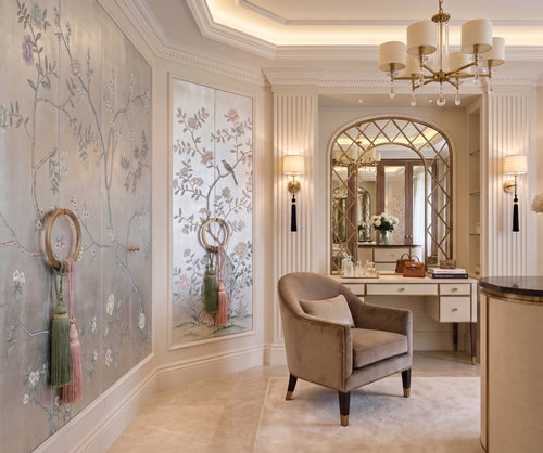 Gilded Peony Panel