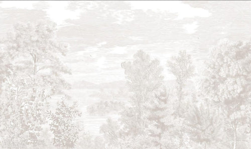 Chinoiserie Lantern Garden Mural