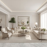 Plain tonal textured vinyl-backed wallcovering in fine crosshatch-linen finish, ivory ground, shown as a product swatch.