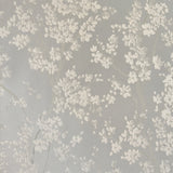 Contemporary WG623-24 grey cherry-blossom wallcovering detail.