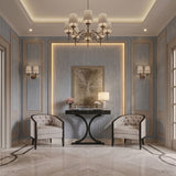 Plain tonal textured vinyl-backed wallcovering in flat fabric-weave finish, beige ground, shown as a product swatch.