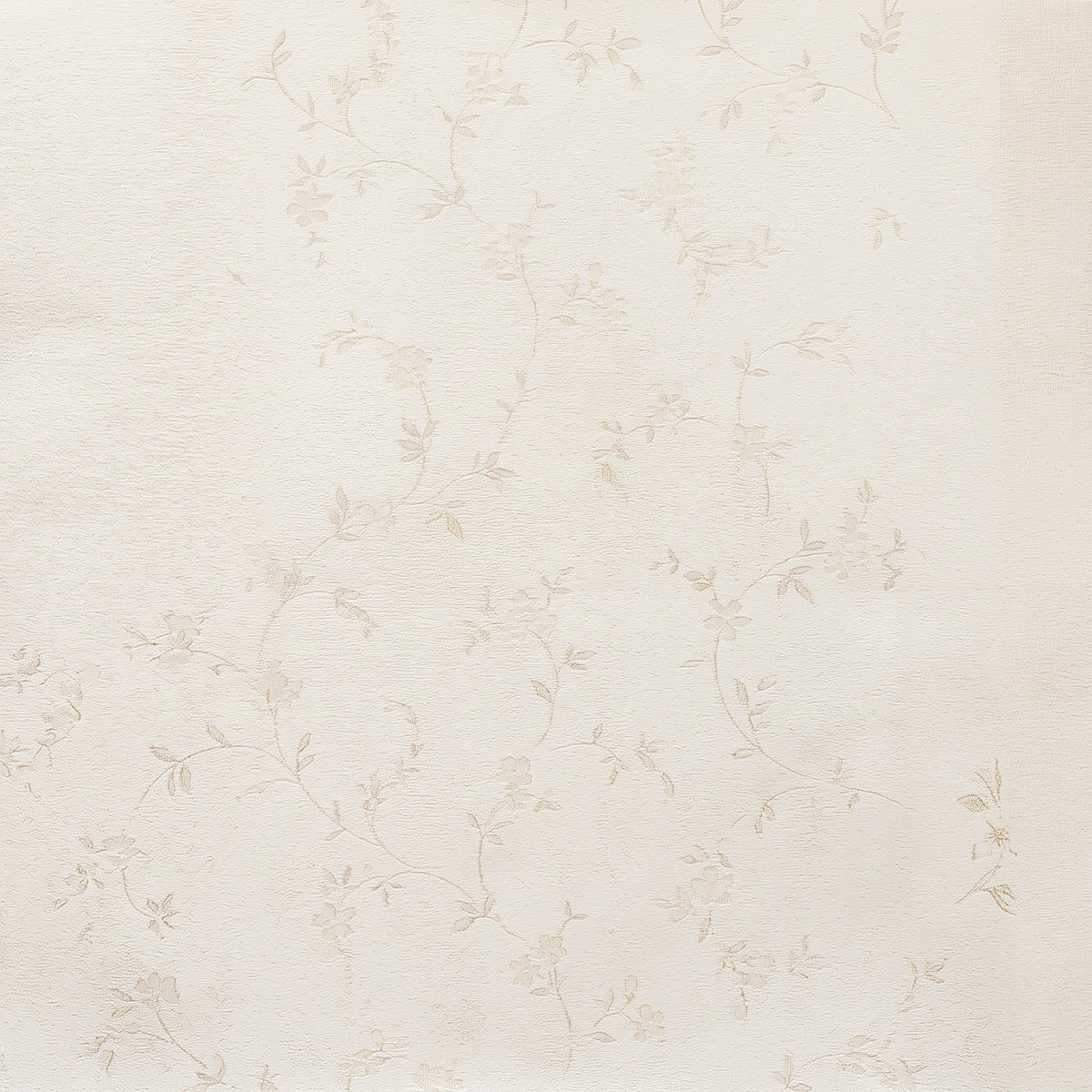 Vinyl-print wallcovering in a fine taupe woven-grain texture, shown as a product swatch.