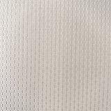Vinyl-print wallcovering in a near-tonal ivory woven motif, shown as a product swatch.