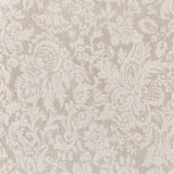 Vinyl-print wallcovering in a fine floral-and-lattice hybrid motif on ivory ground, shown as a product swatch.